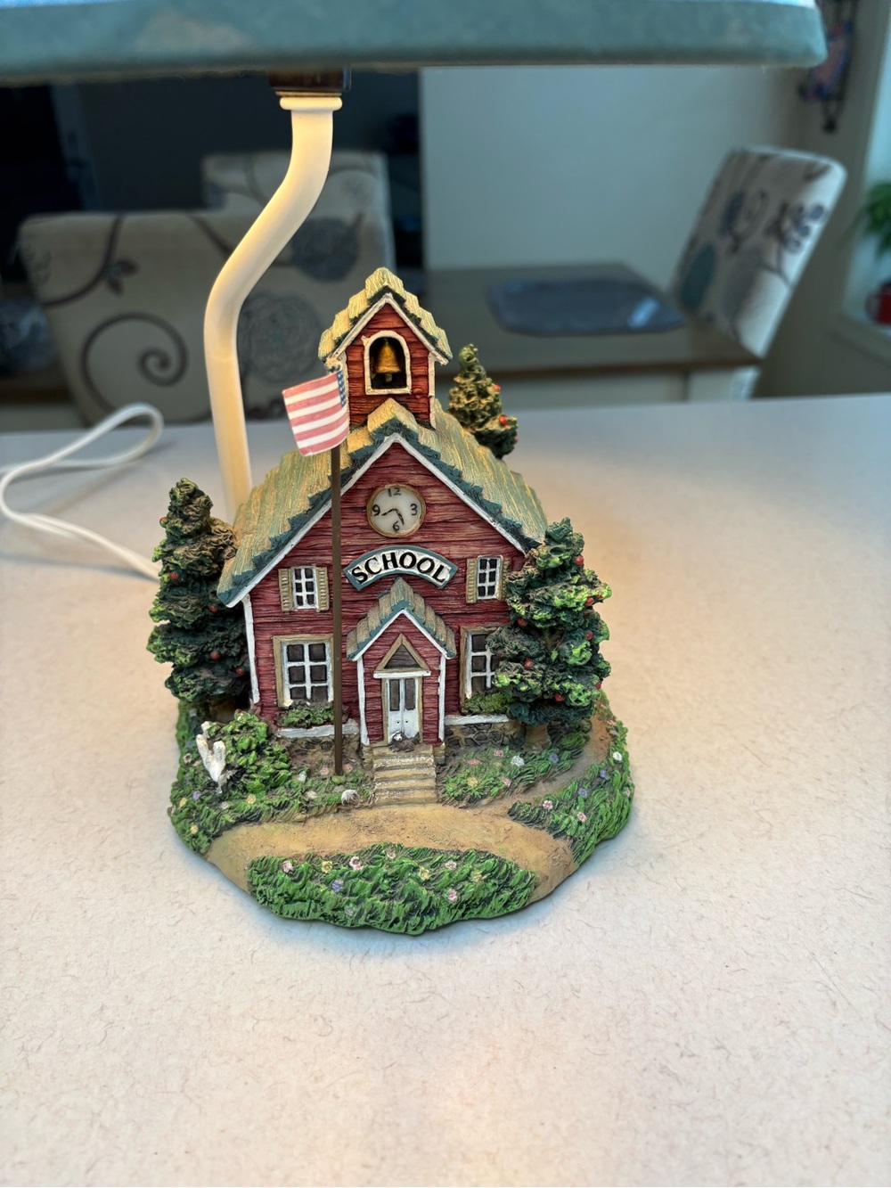 Country Schoolhouse Table Lamp By Susan Winget - Picture 2 of 11